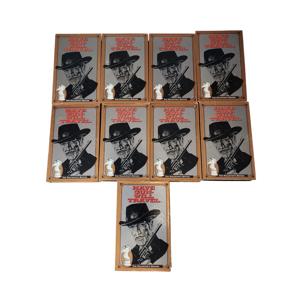 Have Gun Will Travel VHS Collectors Edition Lot 9 Tapes Columbia House Western